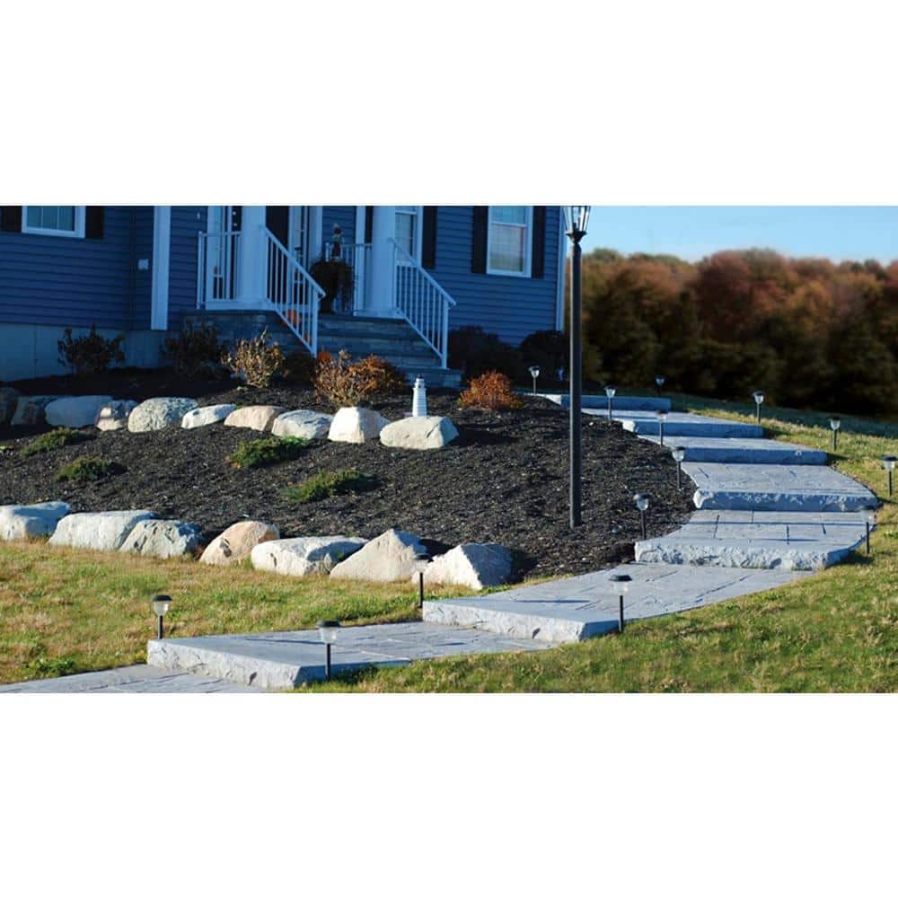 Nantucket Pavers Patio-on-a-Pallet 12in. x 24in. and 24in. x 24in. Concrete Gray Basketweave Yorkstone Paver (18 Pieces/48 Sq Ft.)