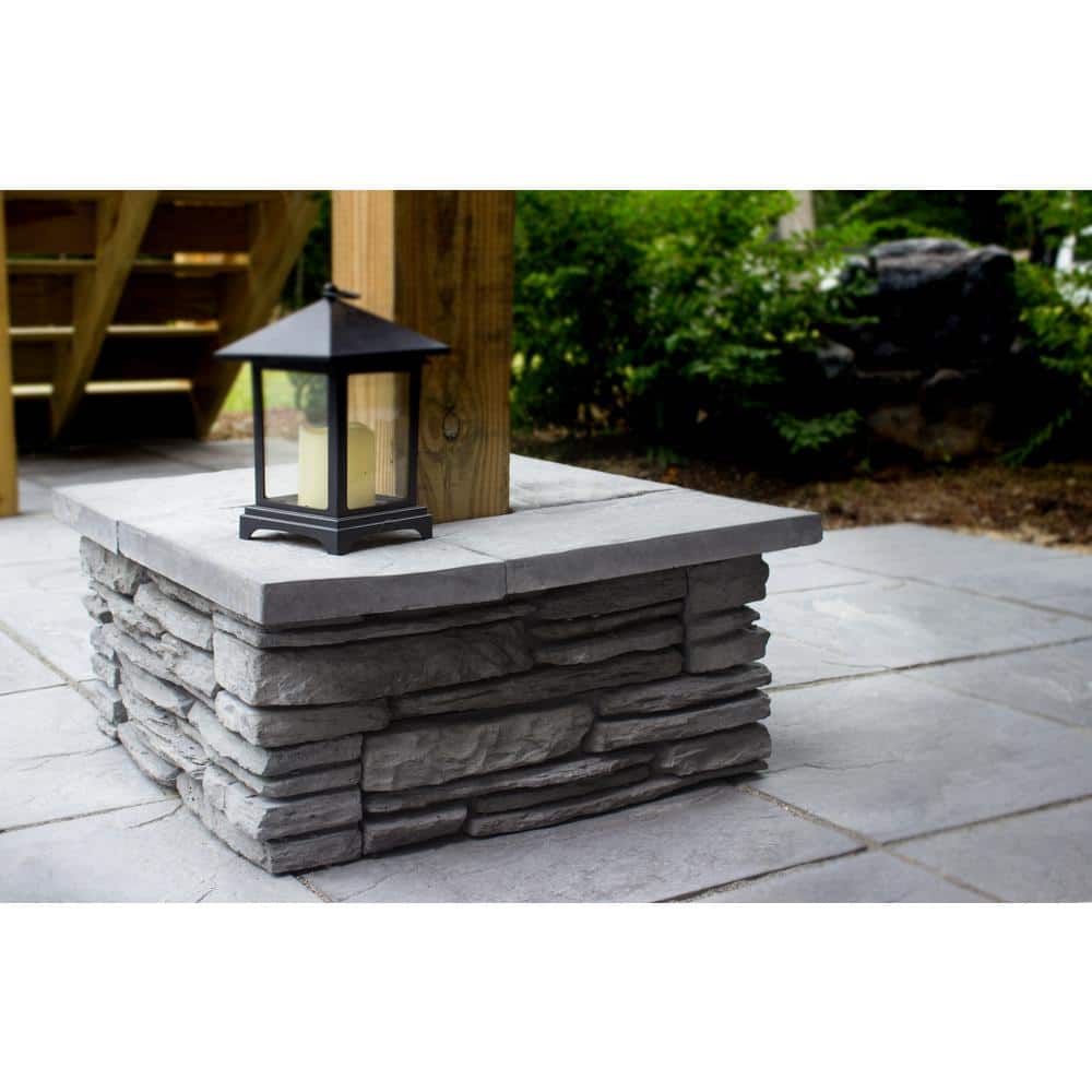 Nantucket Pavers Patio-on-a-Pallet 18 in. x 18 in. Concrete Gray Traditional Yorkstone Paver (32 Pieces/72 Sq Ft)