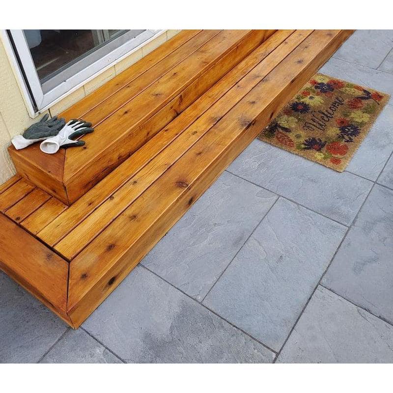 Nantucket Pavers Patio-on-a-Pallet 10 ft. x 10 ft. Concrete Gray Basket weave Yorkstone Paver (37 Pieces/100 Sq. Ft)
