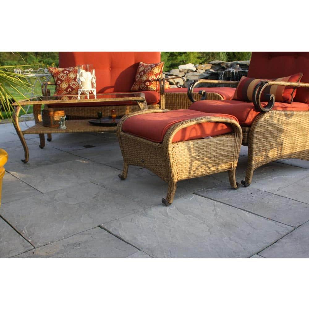 Nantucket Pavers Patio-on-a-Pallet 18 in. x 18 in. Concrete Gray Traditional Yorkstone Paver (64 Pieces/144 Sq Ft)