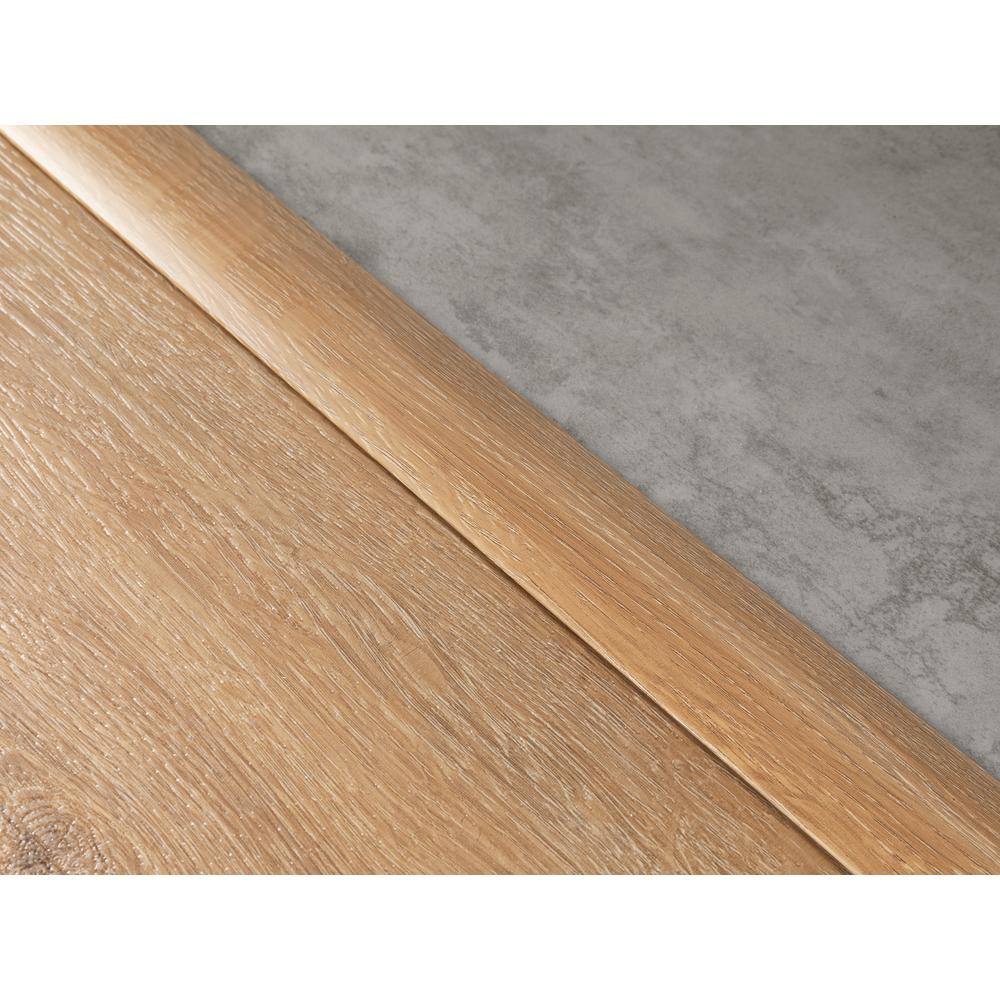 Flooring Gray Oak 0.46 in. T x 1.65 in. W x 46 in. L T-Molding Transition Strip