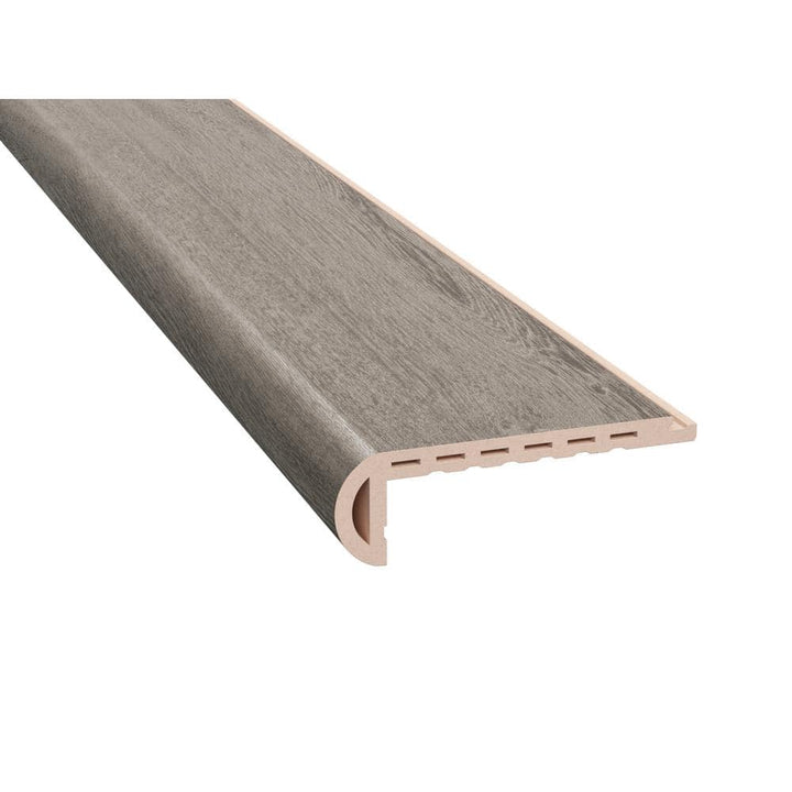 Gray Oak 9.5 mm T x 2.56 in. W x 46 in. L Tongue Stair Nose Molding (2-Pack)