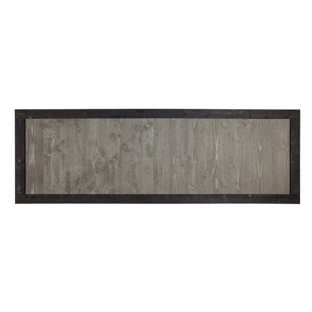 Outdoor Essentials 2 ft. x 6 ft. Cedar Canyon Privacy Fence Panel - Gray Cedar/Black Frame
