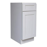 Plywell Ready to Assemble 18x34.5x24 in. Shaker Base Cabinet with 1 Door and 1 Drawer in Gray