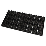 Pure Garden 1 ft. W x 1 ft. L 6 Patio Tiles Wood/Polypropylene Interlocking Deck Tile Flooring in Gray
