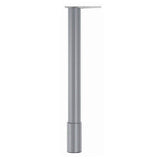 Richelieu 25-5/8 in. Gray Steel Round Adjustable Table Leg