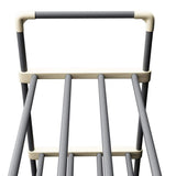 370 H 30-Pair 5-Tier Gray Polymer Shoe Rack