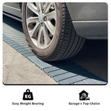 GOGEXX 12 in.W x 12 in. L Outdoor Striped Pattern Square Plastic Interlocking Flooring Deck Tiles (Pack of 44 Tiles)in Gray