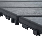 Sudzendf 1 ft. x 1 ft. Outdoor Square Waterproof Deck Tile in Gray, All Weather Use ( 44 Per Case)
