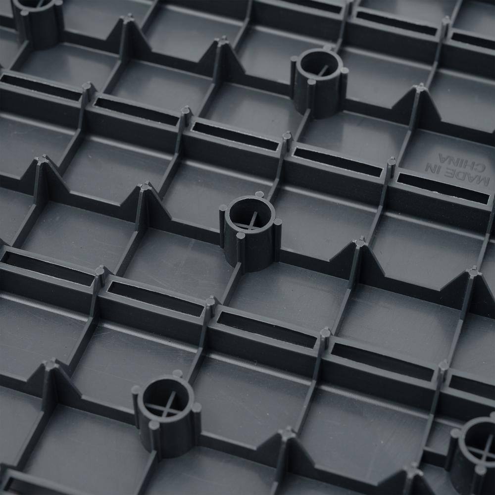 Sudzendf 1 ft. x 1 ft. Outdoor Square Waterproof Deck Tile in Gray, All Weather Use ( 44 Per Case)