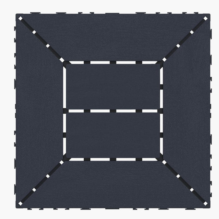 Tidoin Outdoor 1 ft. x 1 ft. Composite Deck Tile in Gray(44 Per Box)