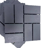 Tidoin Outdoor 1 ft. x 1 ft. Composite Interlocking Tile Deck Tile in Gray(36 Per Box)