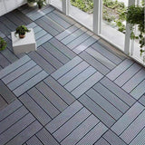 Tidoin Outdoor 1 ft. x 1 ft. Composite Interlocking Tile Deck Tile in Gray(27 Per Box)