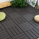 Tidoin Outdoor 1 ft. x 1 ft. Composite Interlocking Tile Deck Tile in Gray(54 Per Box)
