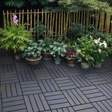 Tidoin Outdoor 1 ft. x 1 ft. Composite Interlocking Tile Deck Tile in Gray(54 Per Box)
