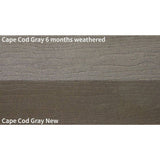 MoistureShield Vantage 1 in. x 5.4 in. x 12 ft. Cape Cod Gray Composite Groove Decking Board