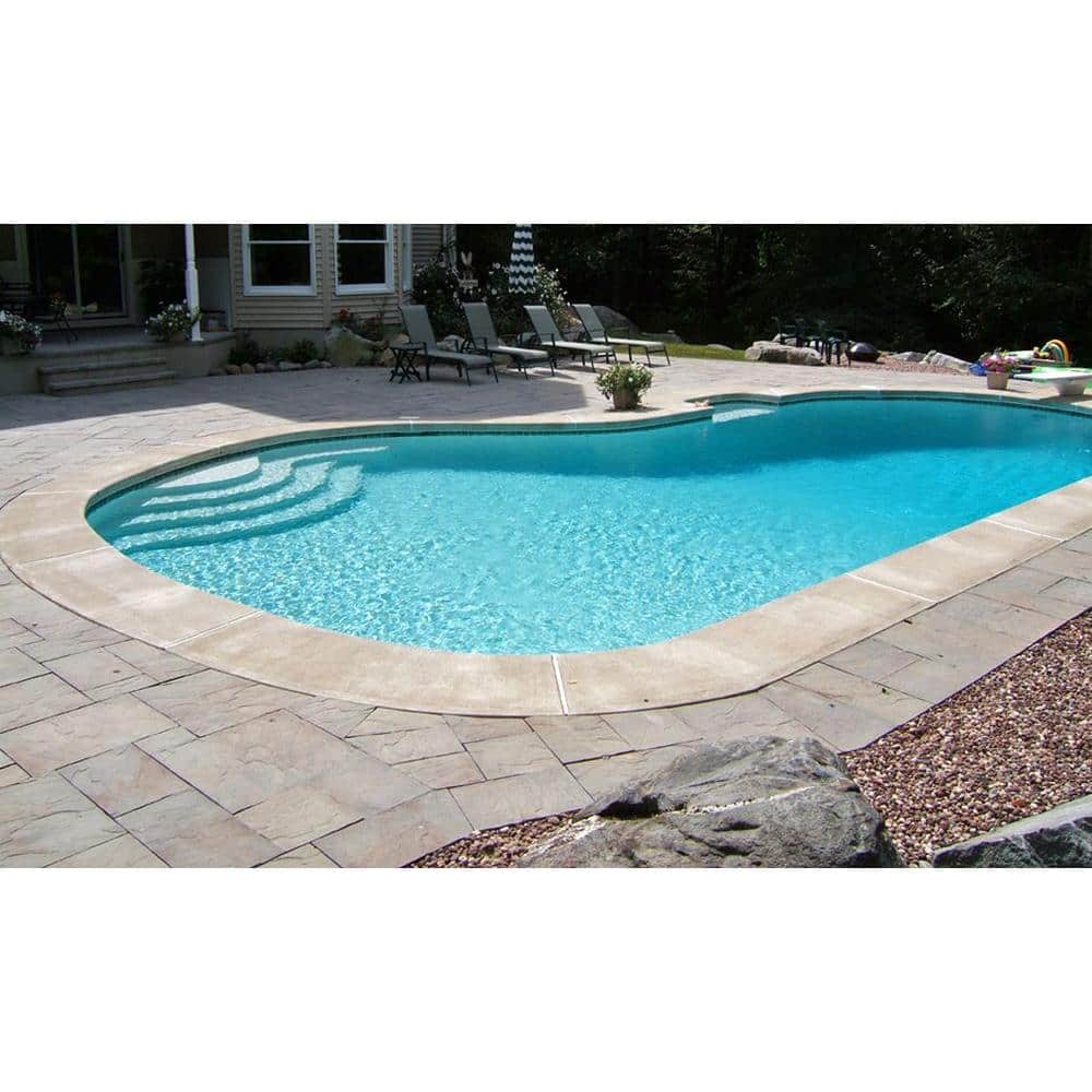 Nantucket Pavers Patio-on-a-Pallet 12in. x 24in. and 24in. x 24in. Concrete Gray Variegated Basketweave Yorkstone Paver(18 Pcs/48 Sq Ft)