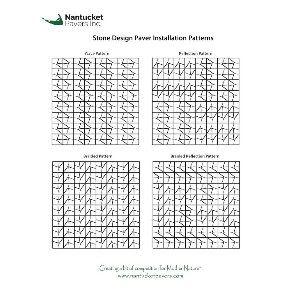 Nantucket Pavers 17.5 in. x 17.5 in. Stone Design Square Gray Variegated Concrete Paver (46-Pieces/97 sq. ft./Pallet)