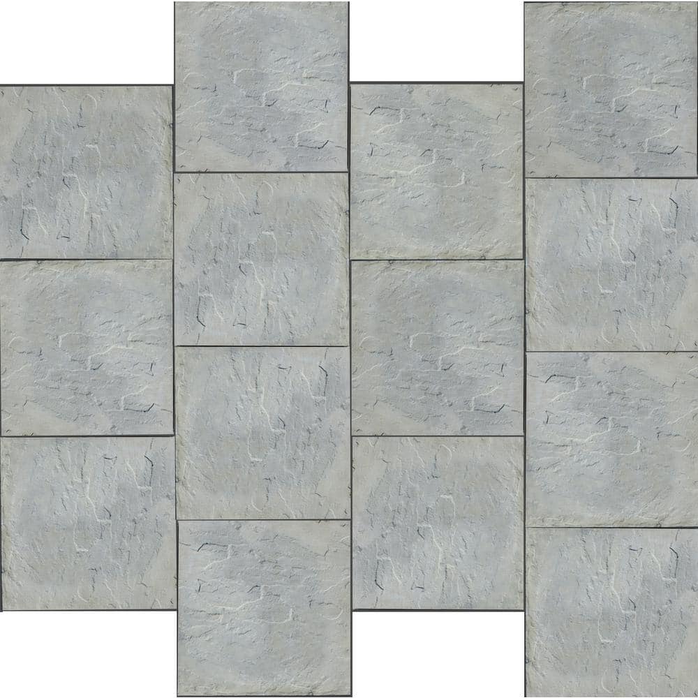 Nantucket Pavers Yorkstone 24 in. x 24 in. Gray Variegated Concrete Paver (22-Pieces/88 sq. ft./Pallet)