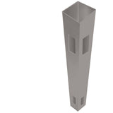 Barrette Outdoor Living Yukon/Kettle 84 in. Gray Vinyl Fence Corner Post