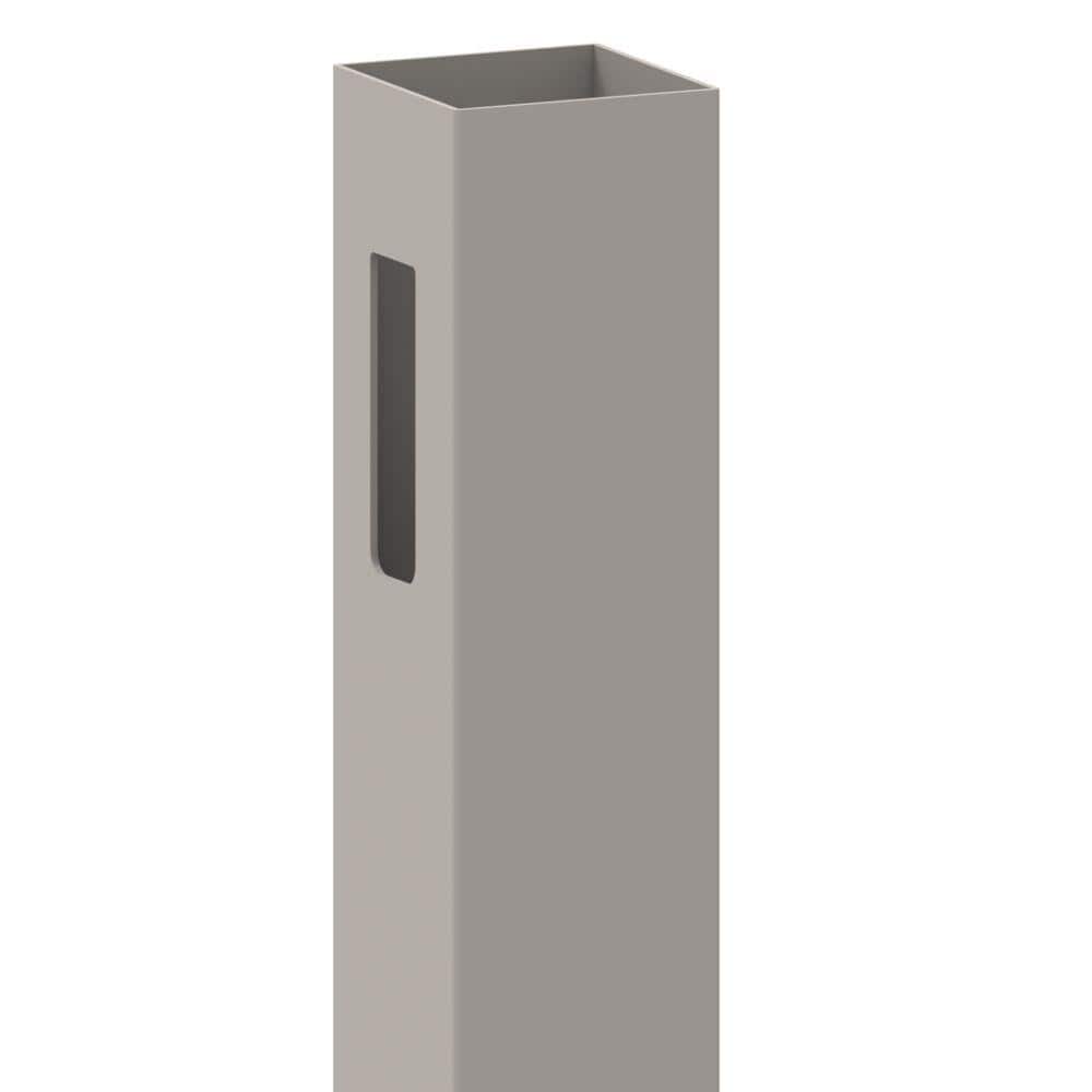Barrette Outdoor Living Bryce 5x5x108 Gray Vinyl Fence Line Post