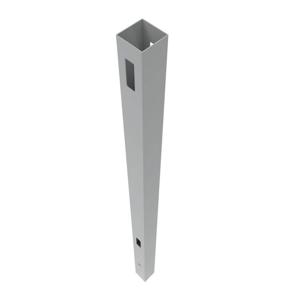 Barrette Outdoor Living Bryce 5x5x108 Gray Vinyl Fence Line Post
