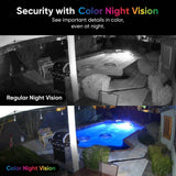 Wyze Cam v4 Wi-Fi 2.5K QHD Indoor/Outdoor Plug-In Smart Home Security Camera, Color Night Vision, 2-Way Audio (Gray)