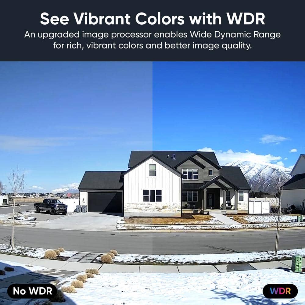 Wyze Cam v4 Wi-Fi 2.5K QHD Indoor/Outdoor Plug-In Smart Home Security Camera, Color Night Vision, 2-Way Audio (Gray)