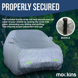 Mockins 190 in. x 75 in. x 72 in. Water Resistant Car Cover - 190T Silver Polyester - Medium SUV Cover
