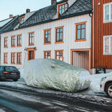 Mockins 190 in. x 75 in. x 72 in. Water Resistant Car Cover - 190T Silver Polyester - Medium SUV Cover