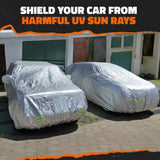 Mockins 200 in. x 75 in. x 75 in. Water Resistant SUV Car Cover - Oxford 150D - Silver