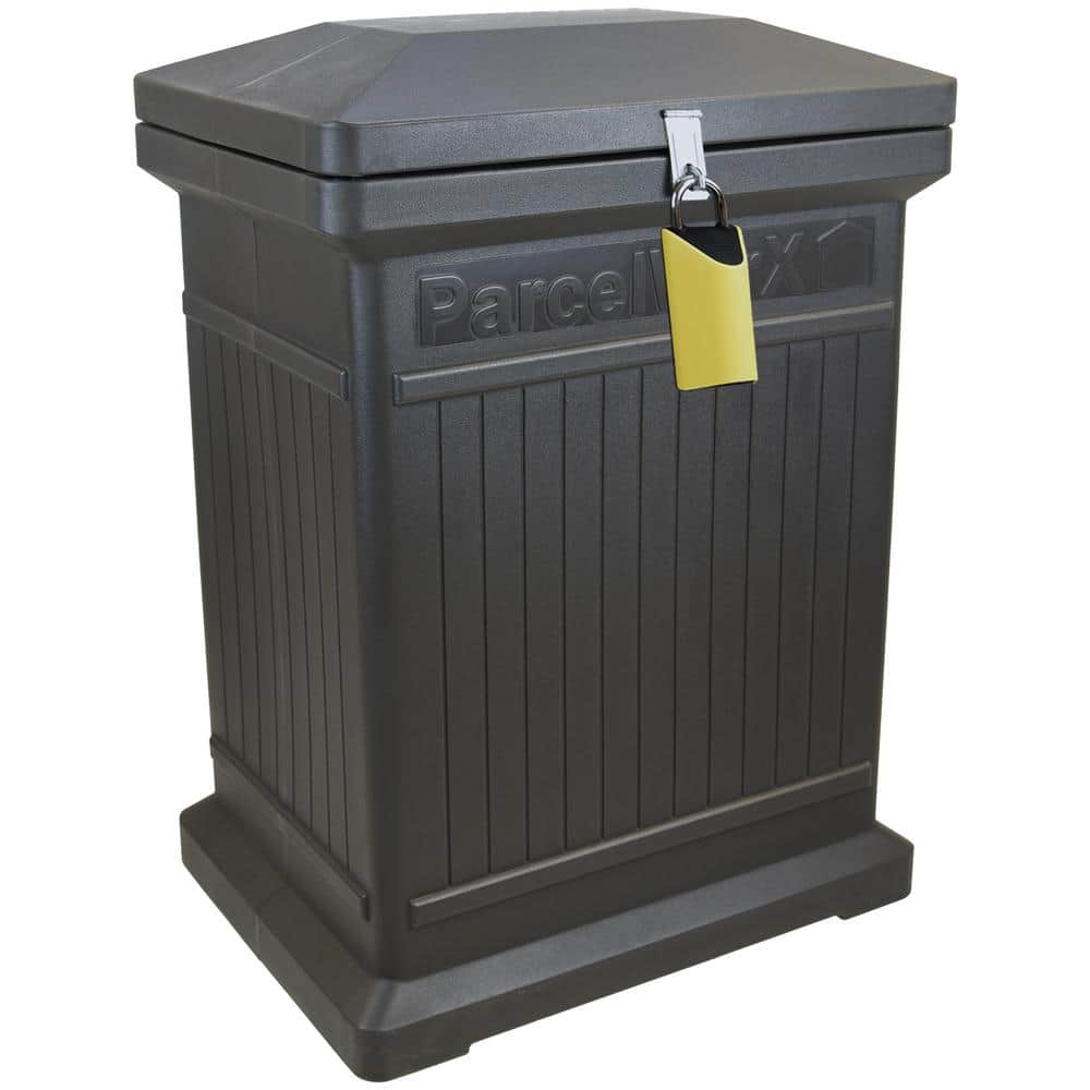 RTS Home Accents ParcelWirx Graphite Vertical Lockable with Smart Lock Package Delivery Box
