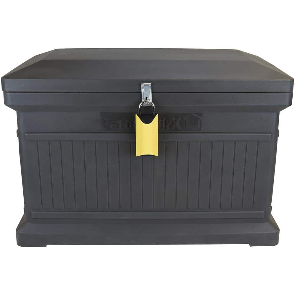 RTS Home Accents ParcelWirx Graphite Horizontal Lockable with Smart Lock Package Delivery Box
