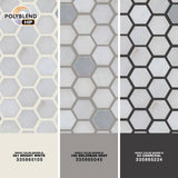 MSI Greecian White Mini Hexagon 11.61 in. x 11.81 in. x 10 mm Polished Marble Mesh-Mounted Mosaic Tile (0.95 sq. ft.)