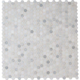 MSI Greecian White Mini Hexagon 11.61 in. x 11.81 in. x 10 mm Polished Marble Mesh-Mounted Mosaic Tile (0.95 sq. ft.)