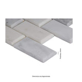 MSI Greecian White Beveled 12 in. x 12 in. x 10 mm Polished Marble Mesh-Mounted Mosaic Tile (1 sq. ft.)