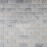 MSI Greecian White Beveled 12 in. x 12 in. x 10 mm Polished Marble Mesh-Mounted Mosaic Tile (1 sq. ft.)