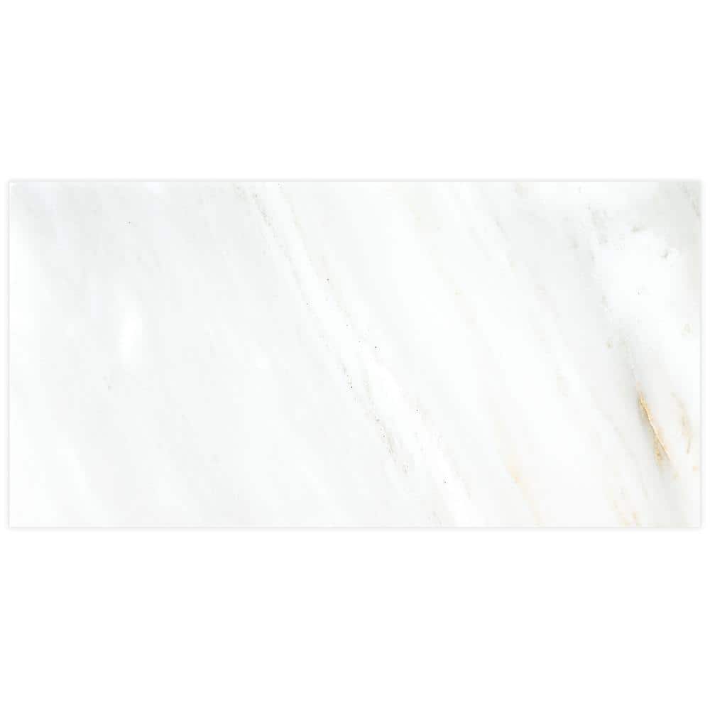 MSI Greecian White 12 in. x 24 in. Polished Marble Floor and Wall Tile (10 sq. ft. / Case)