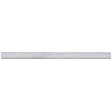 MSI Greecian White Pencil Molding 3/4 in. x 12 in. Polished Marble Wall Tile (1 lin. ft.)