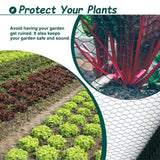GOGEXX 3.6 ft. W x 197 ft. L Green Chicken Wire Fencing Galvanized Hexagonal Floral Fence Poultry Netting For Garden and Plant