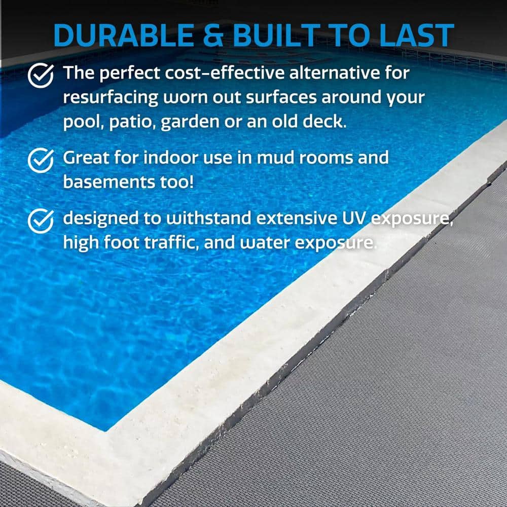 Afoxsos 12 ft. x 12 ft. Outdoor Modular Interlocking Multi-Use Plastic Deck Tile in Green (40 Per Pack)
