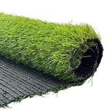 Agfabric 12 ft. x 6 ft. Green Artificial Grass Carpet 1.37 in. Mat for Outdoor Garden Landscape Balcony Dog Grass Rug