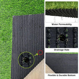 Agfabric 6 ft. x 10 ft. Green Artificial Grass Carpet 0.78 in. Mat for Outdoor Garden Landscape Balcony Dog Grass Rug
