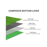 Agfabric 6 ft. x 10 ft. Green Artificial Grass Carpet 0.78 in. Mat for Outdoor Garden Landscape Balcony Dog Grass Rug