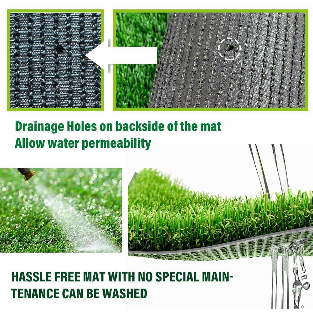 LITA Ultra Thick 1.77 in. Pile Height 8 ft. W x Cut To Length Green Artificial Grass Turf