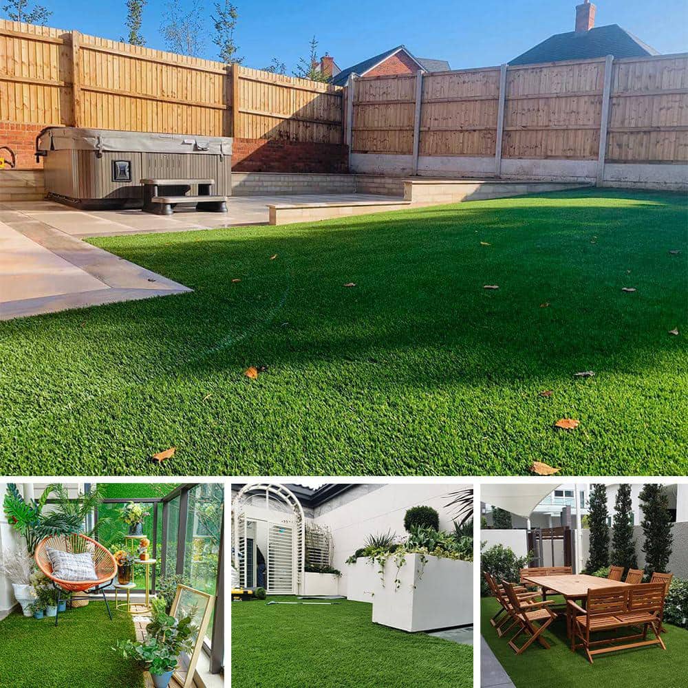 LITA Ultra Thick 1.77 in. Pile Height 8 ft. W x Cut To Length Green Artificial Grass Turf