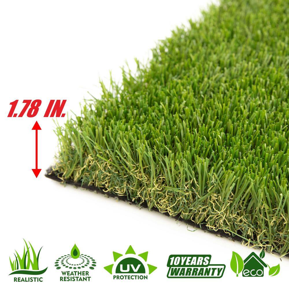 COLOURTREE Mastiff 45 1 ft. Wide x Cut to Length Green Artificial Grass Carpet