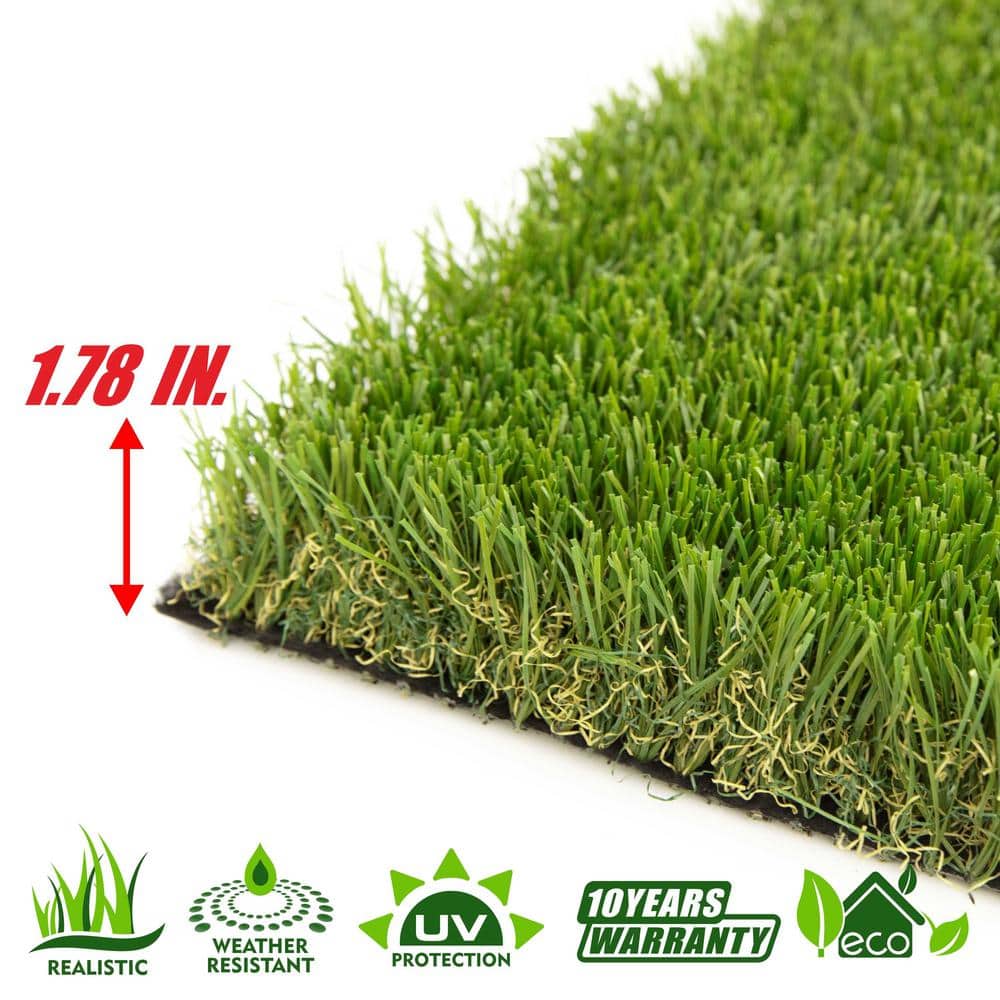 COLOURTREE Mastiff 45 8 ft. Wide x Cut to Length Green Artificial Grass Carpet