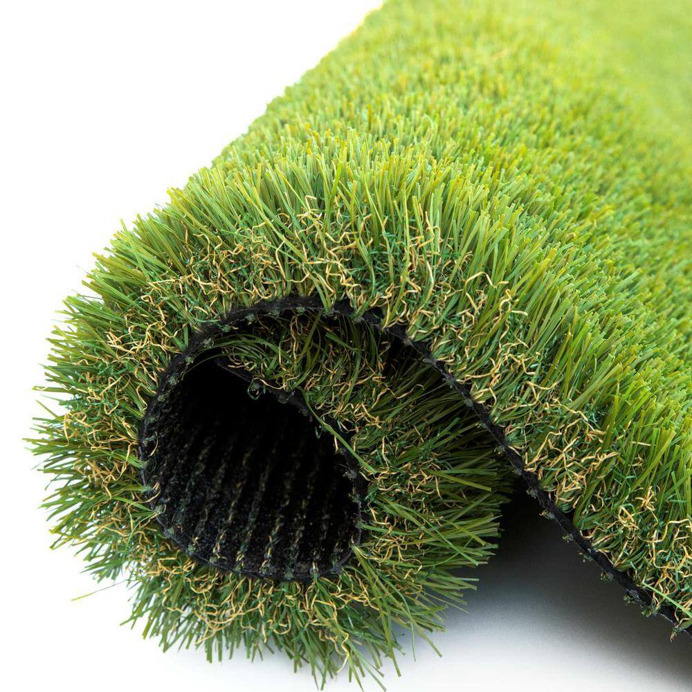 COLOURTREE Mastiff 45 8 ft. Wide x Cut to Length Green Artificial Grass Carpet