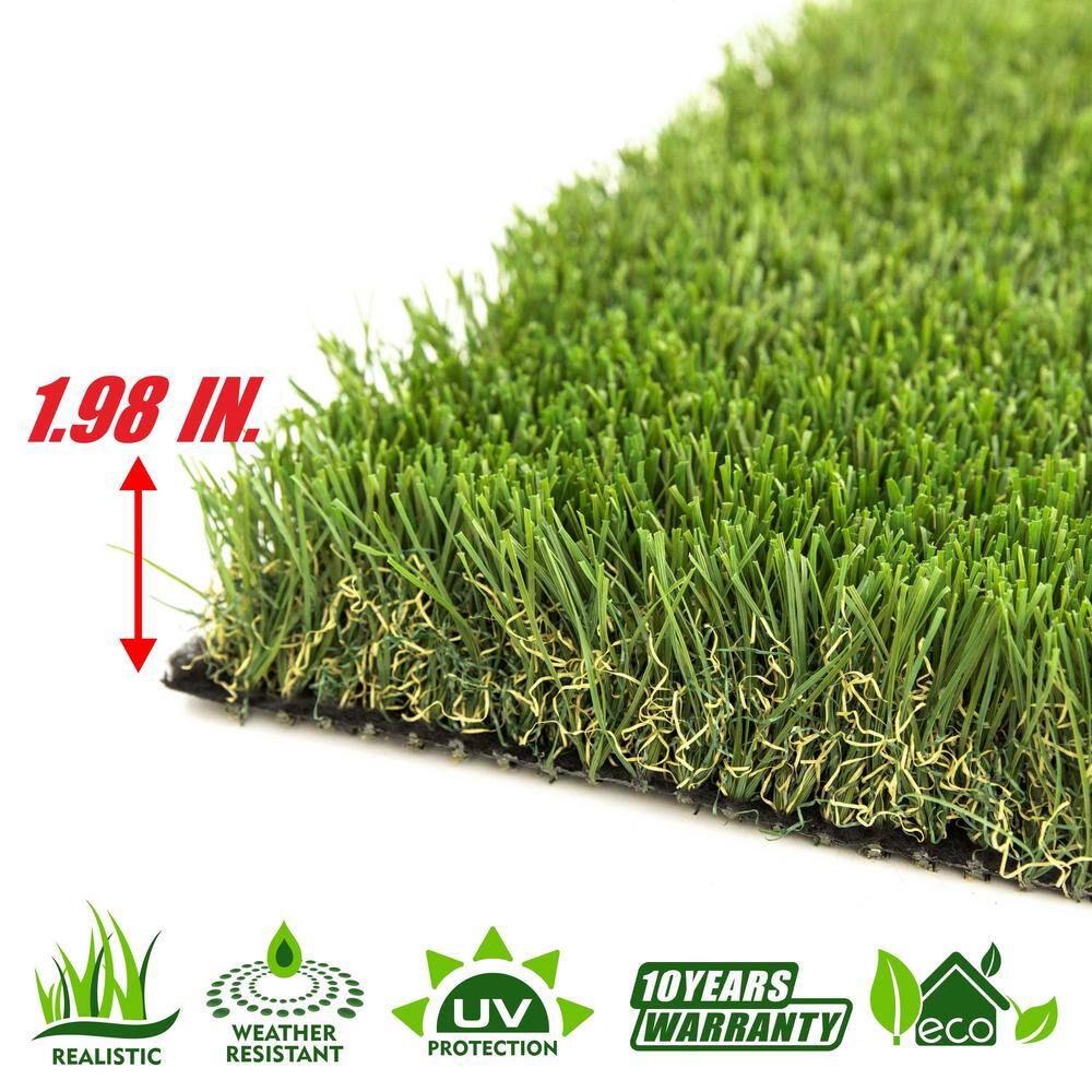 COLOURTREE Mastiff 50 11 ft. Wide x Cut to Length Green Artificial Grass Carpet
